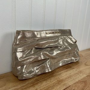 Victorias Secret Champagne Gold Sparkle Clutch Bag